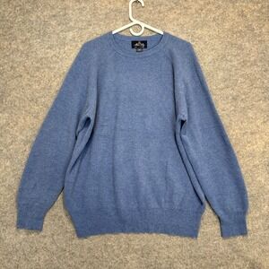 Vintage Allen Solly 100% Cashmere Sweater Mens Large Ribbed Relaxed Crewneck